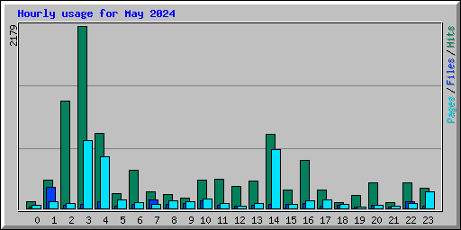 Hourly usage for May 2024